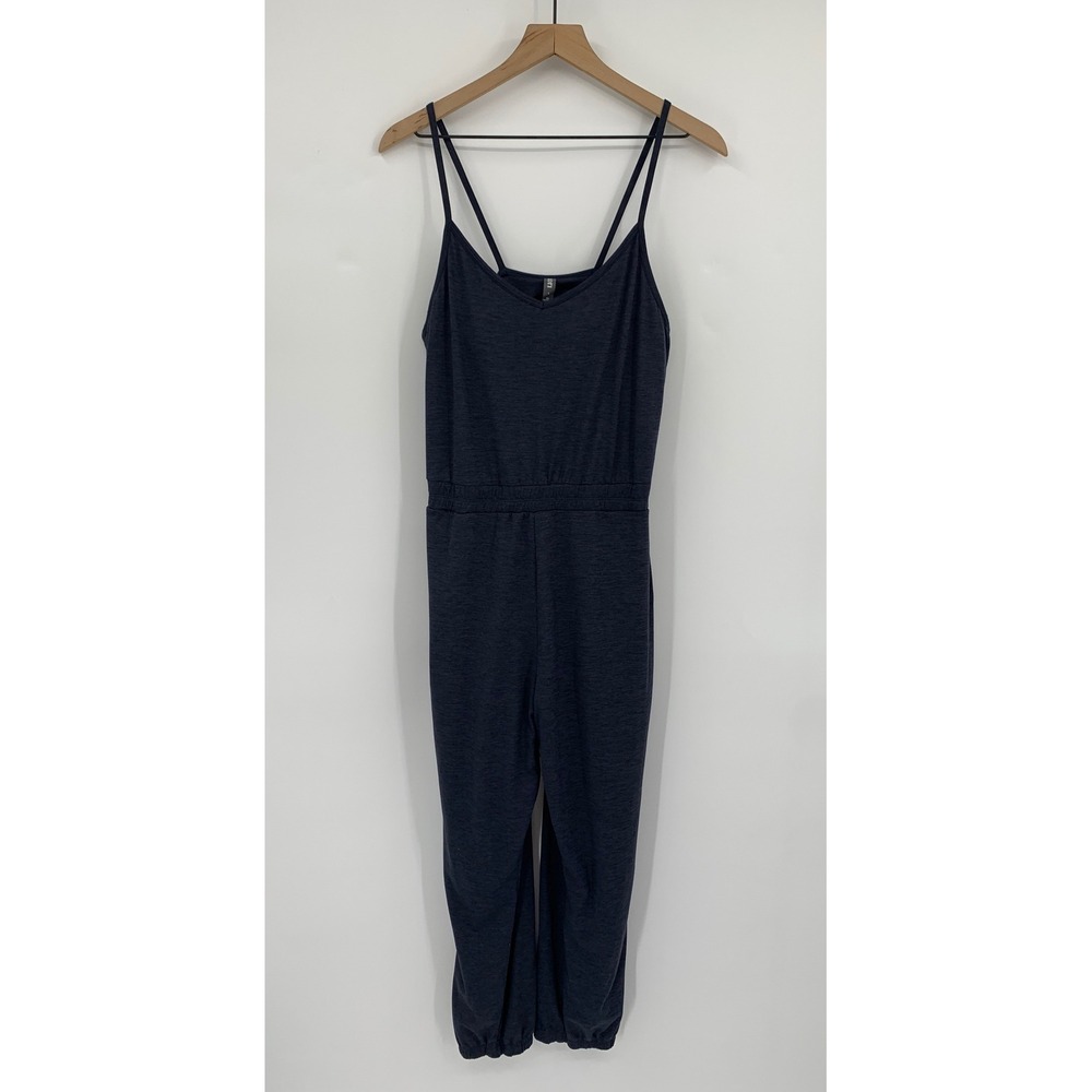 Vuori Jumpsuit Womens Large Navy Blue Lux Jogger Pockets VW4067